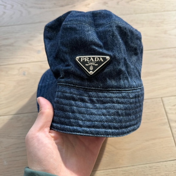Authentic Prada Denim bucket hat size Large - Picture 2 of 4